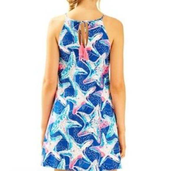 Lilly Pulitzer Margot Swing Dress in Indigo Star Struck - Picture 3 of 9